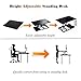 Compact Standing Desk Converter, 28in x 20in, Height Adjustable Desk Riser for Dual Monitor or Laptop, Convert any desk to a Stand up Desk, Sit or Stand while working, No assembly required (Black)