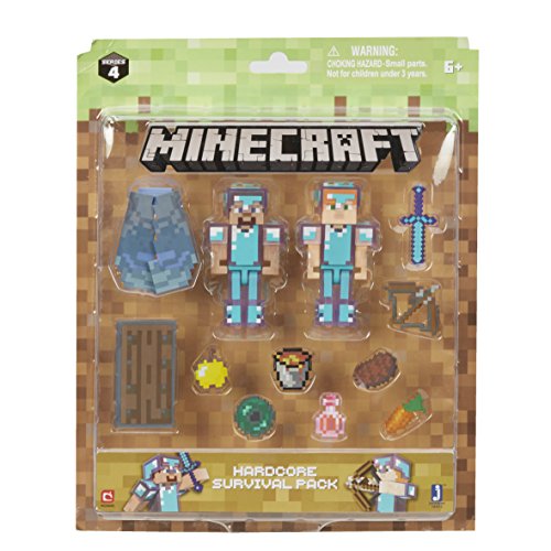 thumbnail image 2 of Minecraft Spider Jockey Pack Action Figures | Includes Skeleton, Spider, Bow & Silverfish 2 of 14