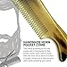 Lucky Franc's Beard Grooming Kit with Japanese Beard Scissors & Ox Horn Handmade Mini Beard Combs for Men. Mustache Trimming Kit with Mustache Hair Scissors and Comb for Men. Handmade Beard Care Kit