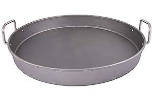 Oklahoma Joe's 1996978P04 18.5-inch Carbon Steel Deep Dish Pan, Silver