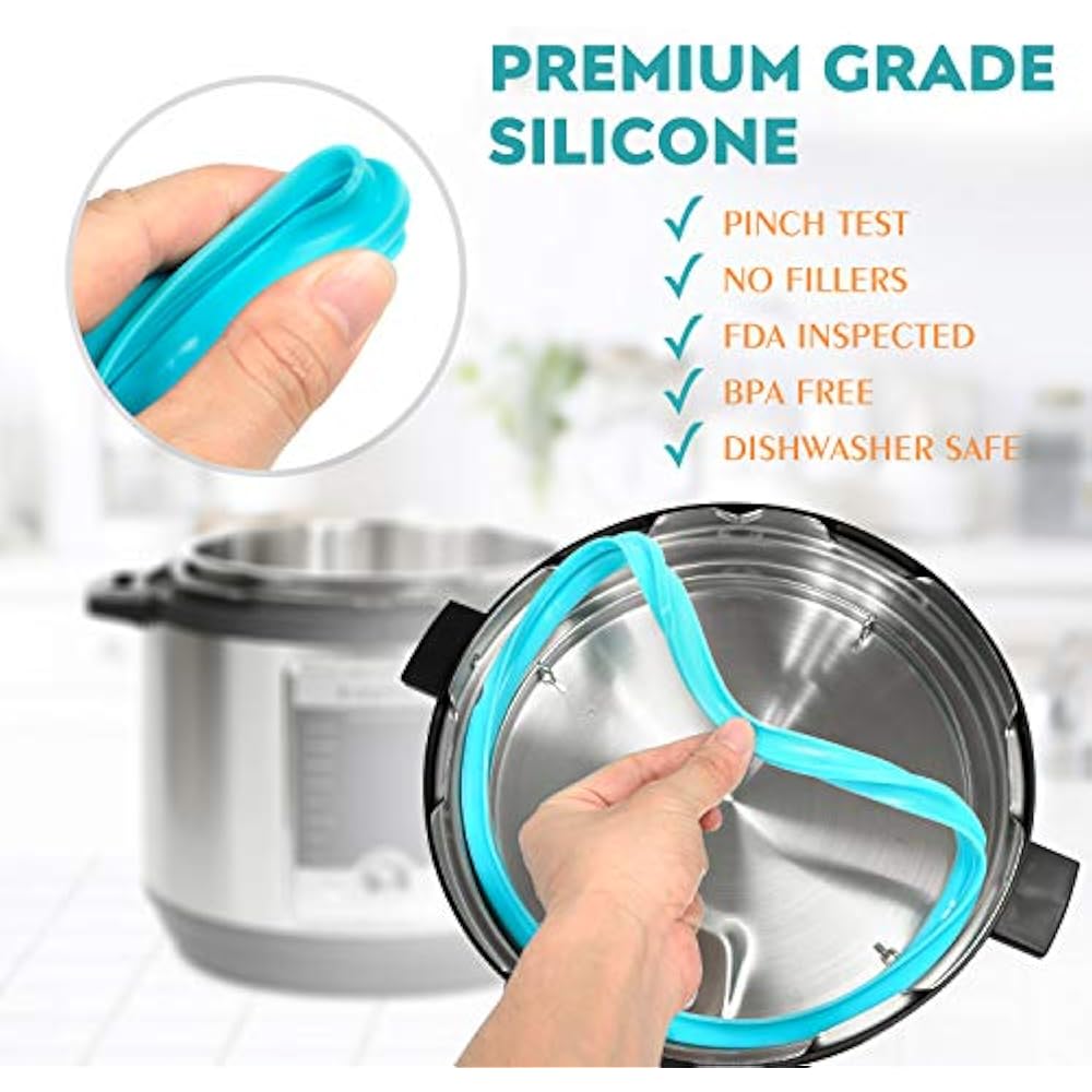 8QT Silicone Sealing Ring 3 Pack Steam Release Valve Compatible Instant