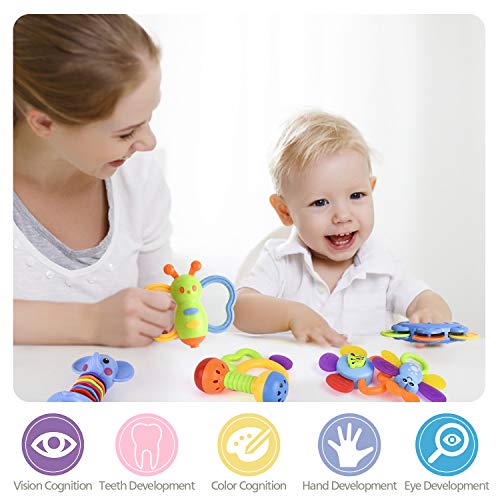3 GotechoD+Rattles+Teether+Newborn+Educational