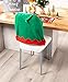 Juvale Christmas Chair Covers - 6-Pack Dining Seat Back Slipcover, Santa Elf Hat Design with Gold Bell, Holiday Themed Accessories Festive Decor for Home and Kitchen, Red and Green, 19 x 22 Inches