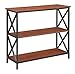 Convenience Concepts Tucson 3 Tier Bookcase, Black / Cherry