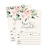 50 Floral Invitations, Pink Wedding Invites, Sweet 16, Rehearsal Dinner Invitations, Bridal Shower, Baby Shower, Bachelorette Party, Anniversary, Fill in, Housewarming