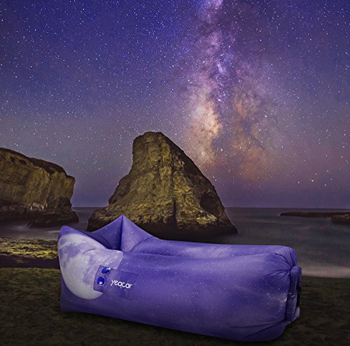 yeacar Inflatable Lounger Air Sofa, Portable Waterproof Indoor or Outdoor Inflatable Couch for Camping Park Hiking Travelling Picnics Pool Music Festivals and Beach Party