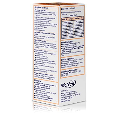 Children's Motrin Oral Suspension Dye-Free Berry, Ibuprofen, Fever Reducer, 4 Oz - Thumbnail 6