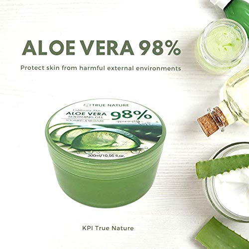 True Nature Soothing & Moisture 98 Aloe Vera Gel face moisturizer body