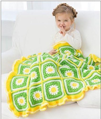 Cro-Kits Daisy Garden Blanket Crochet Kit