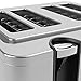 Vremi 4 Slice Toaster - Stainless Steel Wide Slots Removable Crumb Tray Adjustable Temp Control with Toast Defrost Reheat Pop Up for Large Bread Slices - Cool Retro Bagel Toasters - Silver and Black
