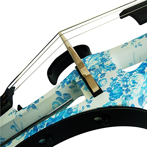 Aliyes Professional Handmade Solid Wood Electric Cello 4/4 Full Size Silent Electric Cello With bow, Case,Bridge Strings-1201