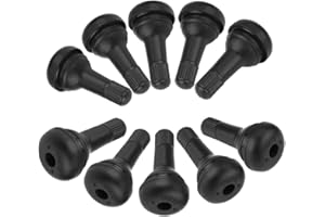 Nosqew TR415 Snap in Valve Stem Premium Cold Heat Rubber Tire Valve Stems with High Temperature Cores for Car Auto Vehicles B