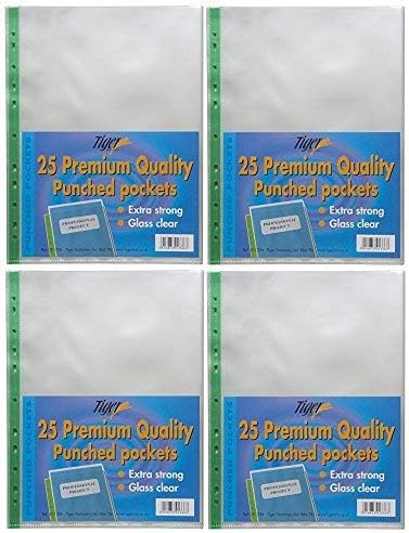 Amazon Com 25 X Extra Strong A4 Plastic Wallets Premium Glass