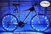 2 Pack Led Bike Wheel Light | Waterproof Bicycle Tire Light | Safety Battery Spoke Lights for Kids and Adult| Cool Bike Accessories and Decoration for bicyclers to ride at night (Blue)