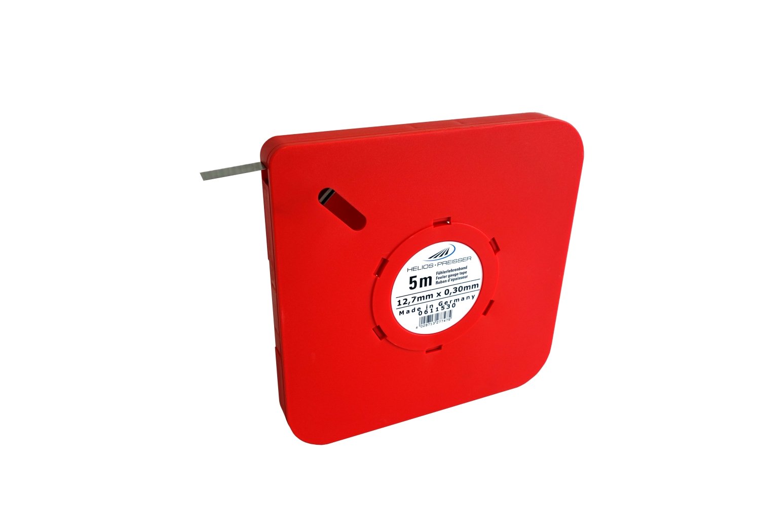 HELIOS-PREISSER 0611530 Fühlerlehrenband 5 m x 13 mm i.Plastikdose 0,30 mm
