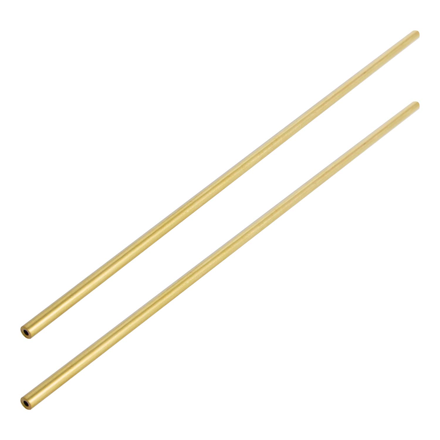 Aopin Brass Round Tube Copper Pipe ID 3mm / 3/25" x OD 6mm / 6/25" Hollow Copper Tubing - 300mm / 1 Ft / 12 in Length for Refrigerator Capillary Tubing, Cooling Systems, Wind Chimes 2 Pcs