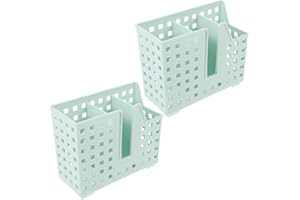 TOVINANNA 2pcs Dishwasher Utensil Holder Small Item Draining Basket Compartments for Chopsticks and Straws