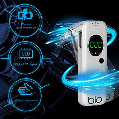 BLO Alcohol Breathalyzer & Mouthpiece Portable Breath Tester with