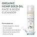 O Naturals Hemp Seed Oil Face Wash & Cleanser. ECOCERT Certified Organic. Pore Purifying. For sensitive and Oily Skin. With Aloe Vera, Rosehip Oil. Vegan Liquid Soap. No Parabens & Sulfates 8.45 Oz.