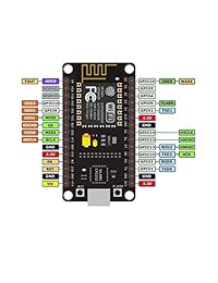 HiLetgo Nueva versión ESP8266 NodeMCU LUA CP2102 ESP 12E Internet WIFI Junta de desarrollo de fuente abierta Serial Wireless Module funciona muy bien con Arduino IDE Micropython, S