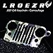 LROEZR 3D Font Grill Keychain Chain Key Ring for Jeep Driver Enthusiast Automotive Laser Cut 304 Stainless Steel Keyring (Camo)