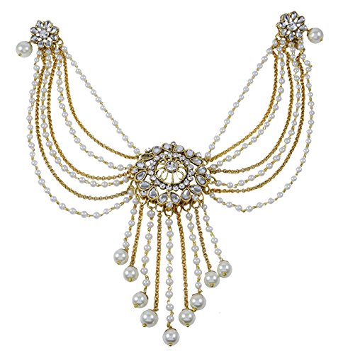 Banithani Indian Traditional Goldtone Bridal Hair Accessory Import