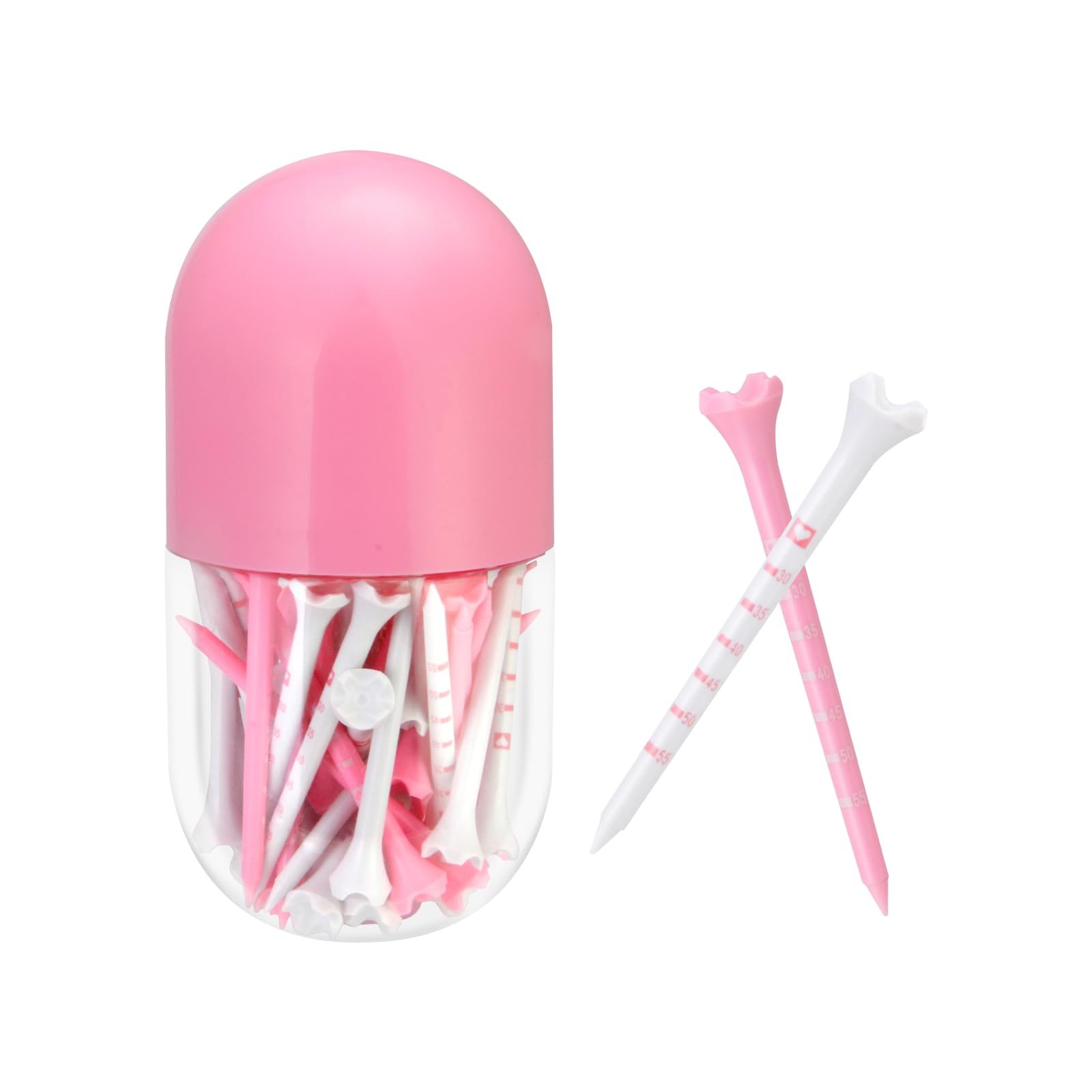 Photo 1 of CATOSUM 50 Pcs Pink Golf Tees 2-3/4" - Funny Golf Accessories for Women, Durable and Stylish Golf Tees for Fun and Functional Play