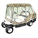 Formosa Covers Premium Tight Weave Golf Cart Driving Enclosure 2 Passenger Front Seat+ 2 Passenger Bench roof up to 58" - New Stronger YKK Door Zipper primary