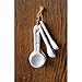 Creative Co-Op Antique White Terracotta Measuring Spoons (Set of 4 Sizes)
