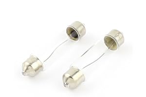 FIYA IIVVERR 2 Pcs 12V 25W Tweeter Crossover Audio Speaker Divider Neon Bulb Fuse (2 piezas 12V 25W Tweeter Crossover Audio Altavoz Divisor Bombilla de neón Fusible