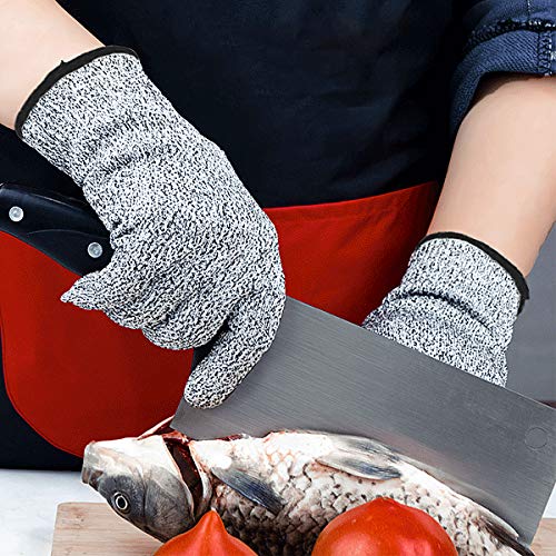 DEYAN Cut Resistant Gloves Level 5 Protection, Multi Purpose Food
