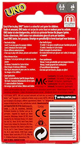 Mattel Games 52456 - UNO Junior Kartenspiel für Kinder, Kinderspiele geeignet für 2 - 4 Spieler ab 3 Jahren – Bild 4