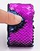 Mermaid Sequin Color Changing Reversible Bracelet / Elegant Adjustable Wristband,Small-Med,Red/Silver & Blue/Purple (2 Count)