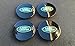 NEW SET OF 4 LAND RANGE ROVER BLACK & GREEN CENTER WHEEL EMBLEM BADGE HUB CAPS