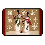 Tall Snowman Bathroom Rug