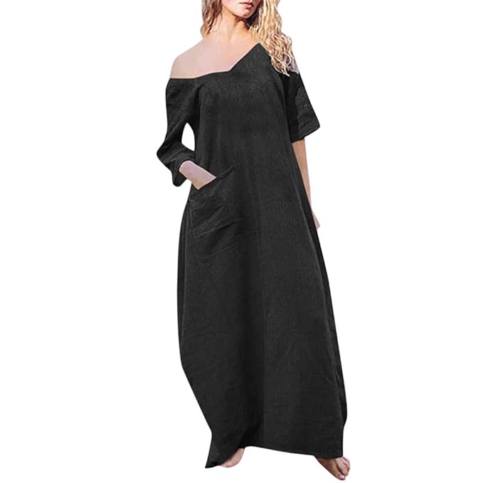 long sleeve cotton maxi dress