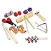 Kids Musical Instruments Toys,10 PCS-Rhythm Percussion Kit with Storage Box Tambourine Set
