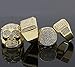Mens 14K Gold Tone Hip Hop Iced Out Cz 4 Rings Bundle Type A Available Size 7 8 9 10 11 12