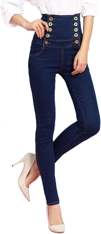 double breasted high waisted jeans