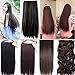 s-noilite colorful 8pcs clip in hair extensions 100% real natural