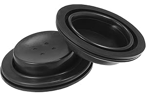 A ABSOPRO 2 Pcs Car Headlight Housing Dust Seal Cap, 65mm Universal for Aftermarket Headlamp Xenon Light LED Durable Rubber B