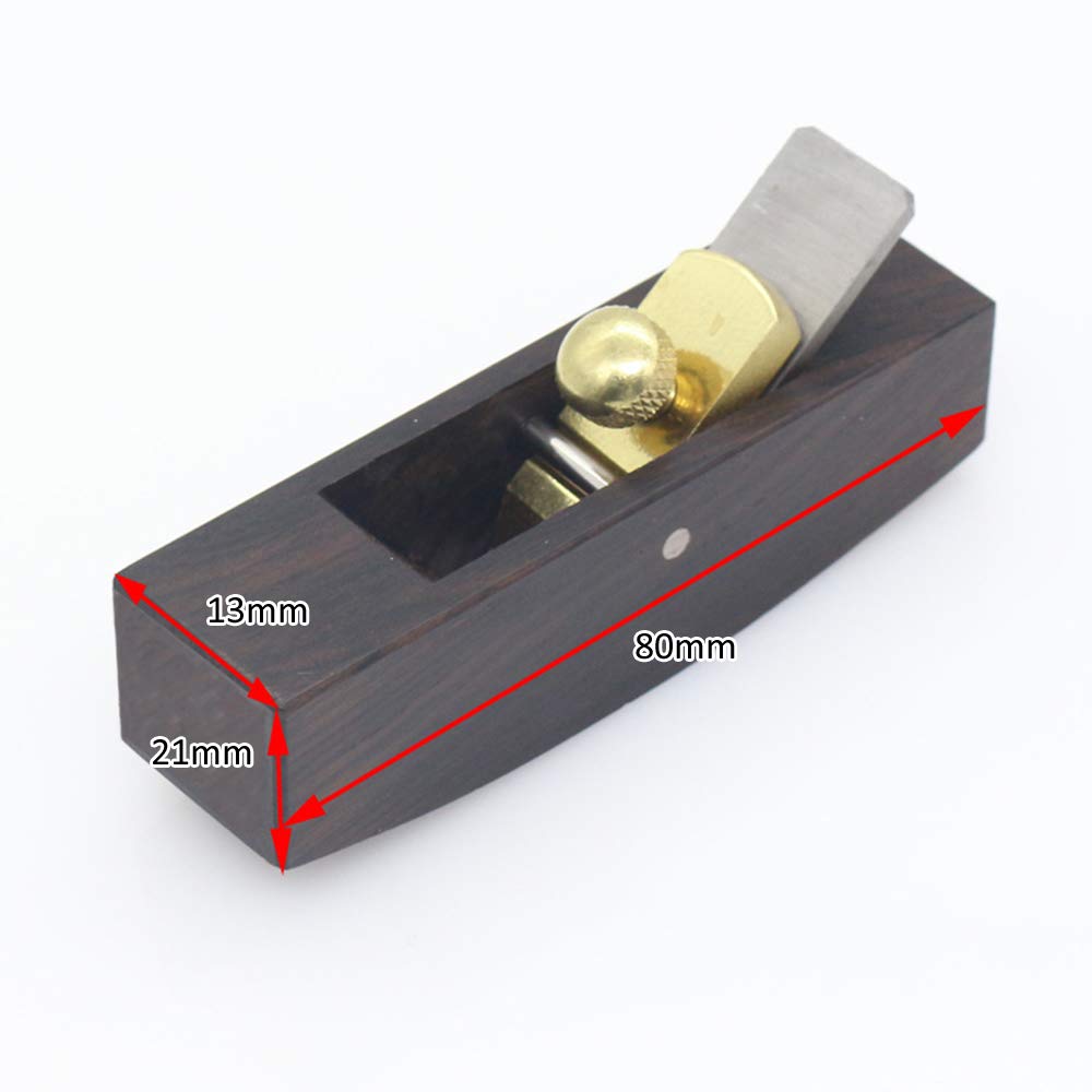 Ebony Mini Light Planer Small Hand Planer Round Bottom Type DIY