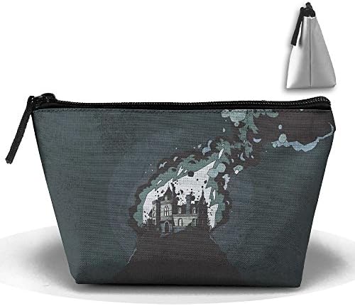 Portable Travel Storage Bags Castle Horror Art Minimal All Printed Clutch Wallets Big Pouch Purse Zipper Holder For Kits Medicine And Makeup Bag