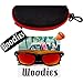 Woodies Zebra Wood Sunglasses with Red Mirrored Polarized Lens and Real Wooden Frame for Men and Women | 100% UVA/UVB Protection