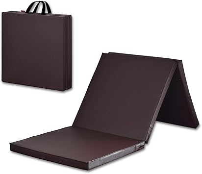 Amazon Fieldoor 折りたたみ スポーツマット 180cm 60cm 5cm ダークブラウン 三つ折り 取っ手付 防音 防振 厚手 運動 ストレッチ エクササイズ トレーニング 車中泊 自宅 Fieldoor フィールドア スポーツ アウトドア