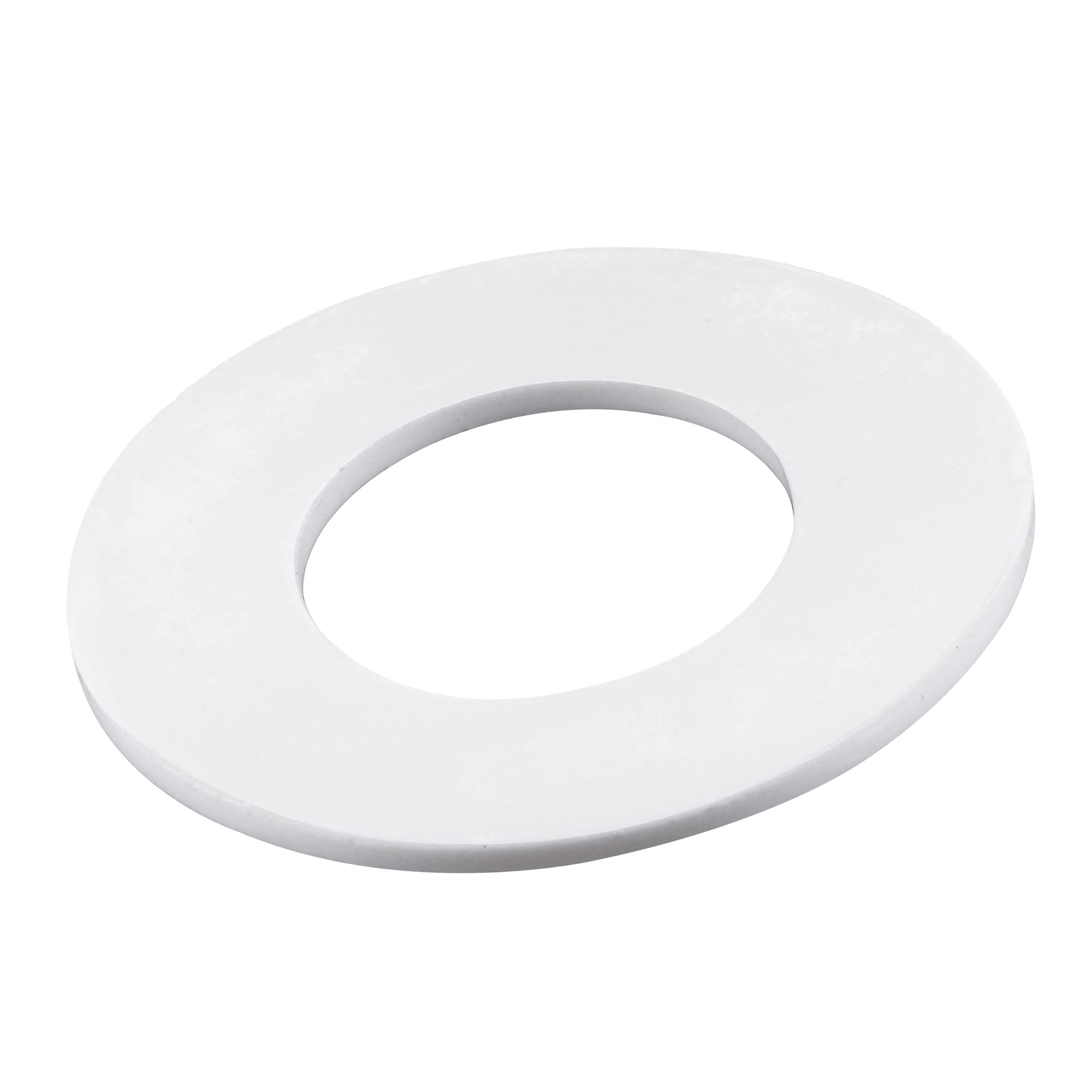 sourcing map PTFE Flat Washers 88mm OD 45mm ID 3mm Thick DN40 Flange Gasket, White Pack of 2