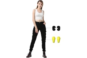 GTBMAZRS Motorcycle Pants Women, Motorcycle Riding Pants Windproof and Anti-Fall Motorcycle Gear with Armor