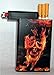 Cigarette Case Fire Skull Face with Built on Lighter Holder
