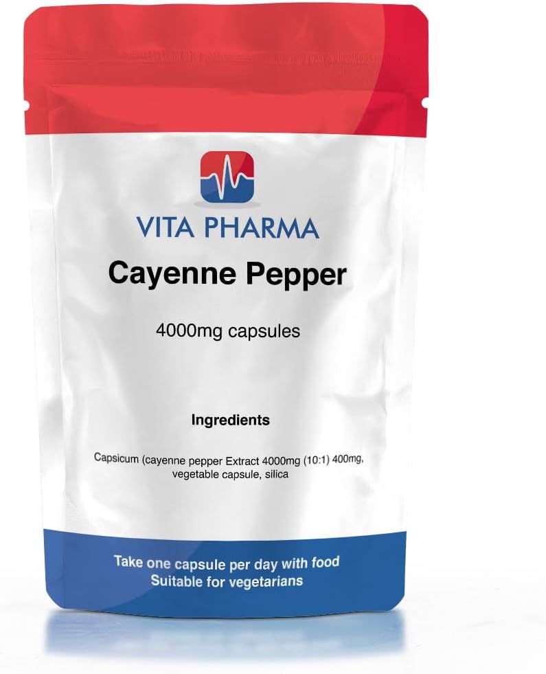 Vita Pharma Cayenne Pepper 4000mg 240 Capsules Herbal Supplement