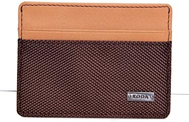 Slim Wallet Flat Card - Genuine Leather Compact Credit Card Travel Wallet - High Quality Card Holder - Thin Weekend Men's Wallet Minimalist Design by Koda
